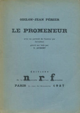 Le promeneur . PERIER Odilon-Jean 