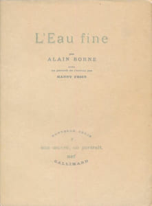 L'eau fine