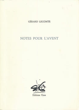 Notes pour l'avent . LECOMTE Gérard