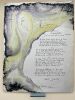 Manuscrit d'une poèsie "Clairière" dédiée à ses amis poêtes du jury Artaud . Robert SABATIER