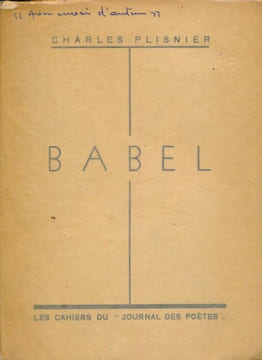 Babel . PLISNIER Charles