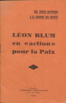 En "action" pour la Paix . BLUM Léon