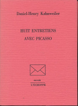 Huit entretiens avec Picasso. KAHNWEILER Daniel-Henry
