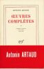 Oeuvres complètes. X. Lettres écrites de Rodez 1943 - 1944. ARTAUD Antonin 
