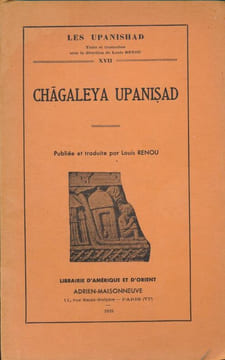 Chagaleya Upanisad . RENOU Louis