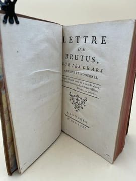 Lettre de Brutus sur les chars anciens et modernes . DELISLE de SALES J.B.C Izouard dit