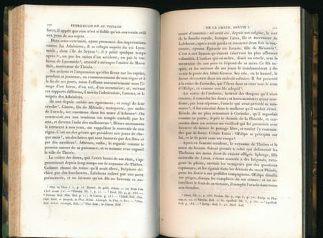 Voyage du jeune Anacharsis en Grèce, vers le mileu du quatrième siècle avant l'ère vulgaire. 5 volumes . BARTHELEMY Abbé