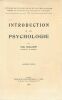 Introduction à la psychologie . GUILLAUME Paul 