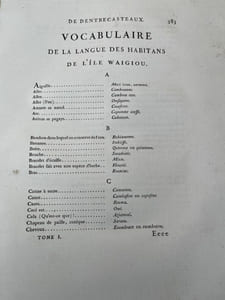 Voyage de Dentrecasteaux envoyé à la recherche de La Pérouse. Publié par ordre de sa Majesté l'Empereur et Roi, sous le Ministère de S.E. le Vice Amiral Decrès, Comte de l'Empire, rédigé par M. de Rossel,ancien Capitaine de vaisseau. Tome 1 seul