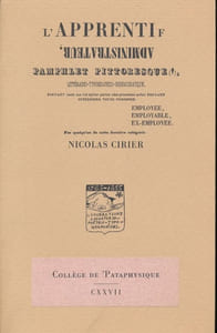 L'apprenti administrateur, pamphlet pittoresque