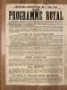 Le Programme Royal. Affiche pour les Elections Municipales du 5 mai 1912 - . Monarchie