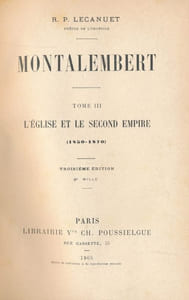 Montalembert, d'après son journal et sa correspondance