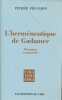 L'Herméneutique de Gadamer. Platonisme et modernité, tradition et interprétation. FRUCHON Pierre 