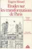 Etudes sur les transformations de Paris et autres écrits sur l'urbanisme. HENARD Eugène 