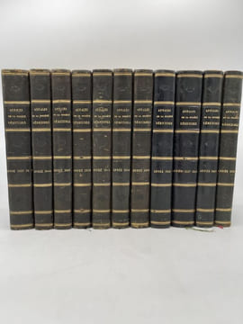Annales de la société séricicole, fondée en 1837, pour l'amélioration et la propagation de l'industrie de la soie en France. 1837 - 1851. 11 volumes. ...