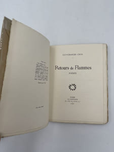 Retours de Flammes. Poèmes