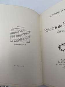 Retours de Flammes. Poèmes