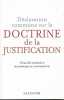Déclaration commune sur la doctrine de justification.. CHOLVY B - CHAVEL F - STAVROU M