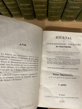 Journal des connaissances usuelles et pratiques ou recueil des notions immédiatement utiles aux besoins et aux jouissances de toutes les classes de la ...