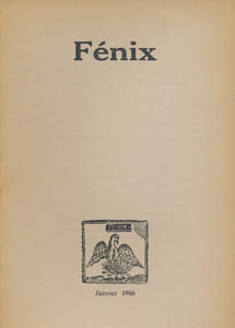 Fénix. Revue littéraire et artistique semestrielle. N°1