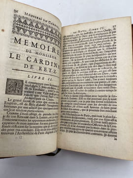 Mémoires de Monsieur le Cardinal de Retz. Tome 1. RETZ Cardinal de