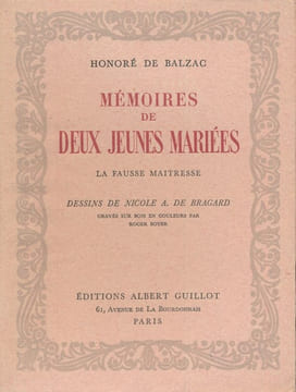 Mémoires de deux jeunes mariées. La fausse maitresse . BALZAC Honoré de - BRAGARD Nicole A de