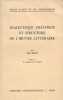 Dialectique créatrice et structure de l'oeuvre littéraire. BILEN Max