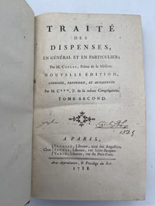 Traité des dispenses en général et en particulier