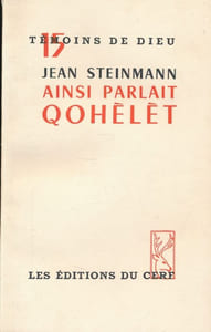Ainsi parlait Qohèlètt