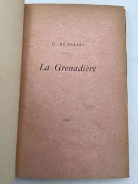 La grenadière. BALZAC H de - LALAUZE Adolphe