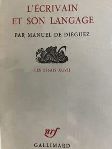 L'écrivain et son language
