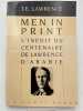 Men in Print. LAWRENCE T. E 
