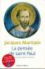La pensée de Saint Paul . MARITAIN Jacques 