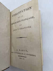 Constitution, de la République Française, et lois y relatives
