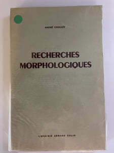 Recherches morphologiqes