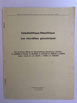 Epipaléolithique - Mésolithique - Les microlithes géométriques. Collectif