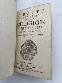 Traité de la vérite de la religion Chrétienne