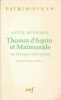 Thomas d'Aquin et Maïmonide. Un Dialogue exemplaire. WOHLMAN Avital 