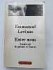 Entre nous. LEVINAS Emmanuel 