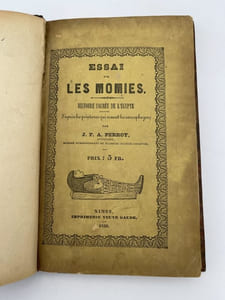 Essai sur les momies. Histoire sacrée de l'Egypte expliquée d'après les peintures qui ornent les sarcophages