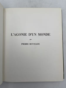 L'agonie d'un monde (Algérie)