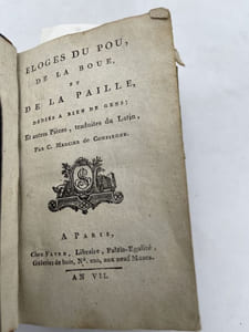 Eloge du pou, de la boue et de la paille dédié à bien des gens
