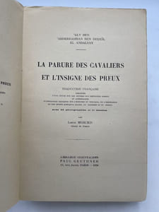 La parure des cavaliers et l'insigne des preux