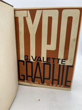 Typographie . VALETTE Georges