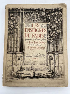 Les enseignes de Paris gravées à l'eau-forte