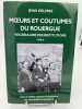 Moeurs et coutumes du Rouergue. Vocabulaire des institutions. 3 volumes. DELMAS Jean