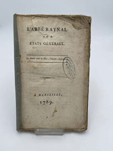 L'Abbé Raynal aux Etats Généraux