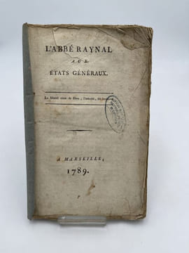 L'Abbé Raynal aux Etats Généraux. RAYNAL Abbé