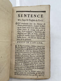 Sentence des juge & consuls de Paris