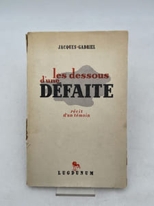 Les dessous d'une défaite. Récit d'un témoin 